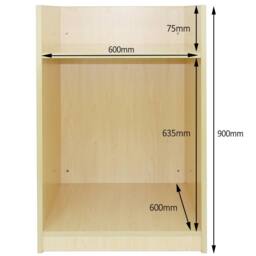 Monstershop Shop Counter Till Block TB60 - Maple in Beige - thumbnail 6