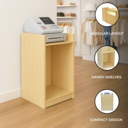 Monstershop Shop Counter Till Block TB60 - Maple in Beige - thumbnail 2