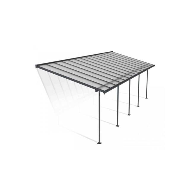 Palram Patio Cover Sierra 3 x 8.51 Clear - L860 x W299 x H305 cm - Grey - image 1