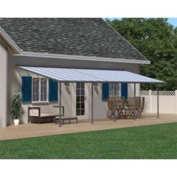 Palram Patio Cover Sierra 3 x 8.51 Clear - L860 x W299 x H305 cm - Grey - thumbnail 2