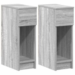 Berkfield Home Bedside Cabinets with Drawer 2 pcs Grey Sonoma 20x36x60 cm - Size: 20 x 36 x 60 cm - thumbnail 2