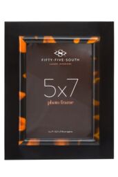 Orsina Roma 5 x 7 Inch Tortoise Shell Photo Frame in Black - thumbnail 1