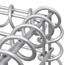 Berkfield Home Durable Cube Gabion Raised Bed Steel Wire 30x30x30 cm in Silver - Size: 30 x 30 x 30 cm - thumbnail 5