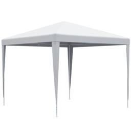 OUTSUNNY Garden Gazebo Marquee Party Tent Wedding Canopy Patio 2.7 x 2.7m in White - thumbnail 2