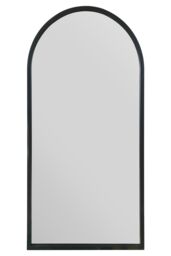 "MirrorOutlet Black Metal Framed Arched Wall Mirror 47"" X 23.5"" (120CM X 60CM) - Size: 1 Pack" - thumbnail 2