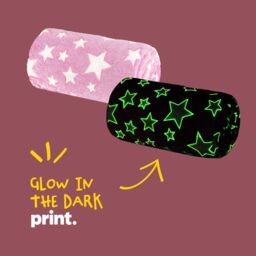 Wicked Gizmos Starry Night Glow in the Dark Blanket - Pink in Dusty Pink - thumbnail 3