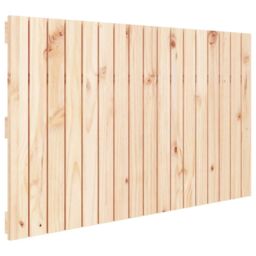 Berkfield Home Wall Headboard 108x3x60 cm Solid Wood Pine in Brown - Size: 108 x 3 x 60 cm - thumbnail 2