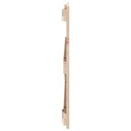 Berkfield Home Wall Headboard 108x3x60 cm Solid Wood Pine in Brown - Size: 108 x 3 x 60 cm - thumbnail 5