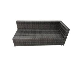 Fimous 8 Pieces Garden Furniture Corner Sofa &3 Footstools Dark Grey Mixed - thumbnail 6