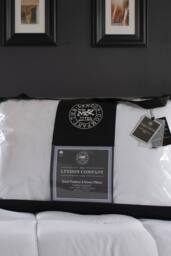 The Lyndon Company Signature Medium Support Duck Feather & Down Pillow in White