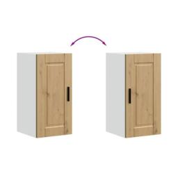 Berkfield Home Kitchen Wall Cabinet¬†Porto Artisan Oak Engineered Wood in Brown - thumbnail 8