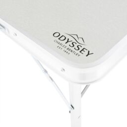 Charles Bentley ODYSSEY 4 Seater Compact Folding Aluminium Bench Dining Set Camp in Silver - thumbnail 6