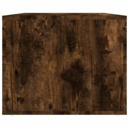 Berkfield Home Coffee Table Smoked Oak 80x50x40 cm Engineered Wood in Brown - Size: 80 x 50 x 40 cm - thumbnail 7
