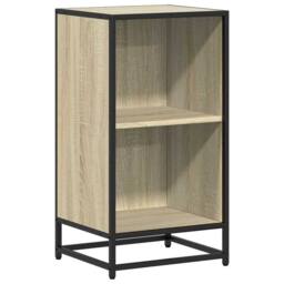 Berkfield Home Modern Book Cabinet Sonoma Oak 40x35x76 cm Engineered Wood in Light Tan - Size: 40 x 35 x 76 cm - thumbnail 3