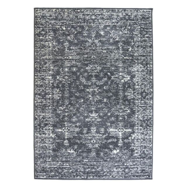 THE RUGS Maestro Collection Vintage Design Rug in Charcoal - 3118 GB25 - Size: 67 cm x 200 cm - image 1