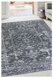 THE RUGS Maestro Collection Vintage Design Rug in Charcoal - 3118 GB25 - Size: 67 cm x 200 cm - thumbnail 2