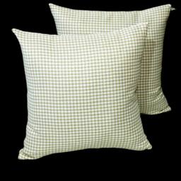 Luxury Living Pair of Houndstooth Woven Cushions - Plump Pads, Removable Covers in Cream - Size: 45 cm x 45 cm - thumbnail 4