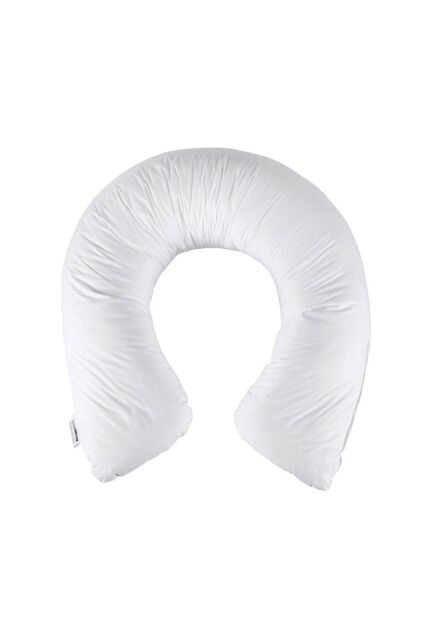 Homescapes U Shaped Comfort Pregnancy Pillow Super Microfibre in White - image 1