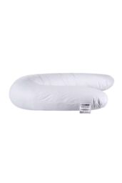 Homescapes U Shaped Comfort Pregnancy Pillow Super Microfibre in White - thumbnail 4