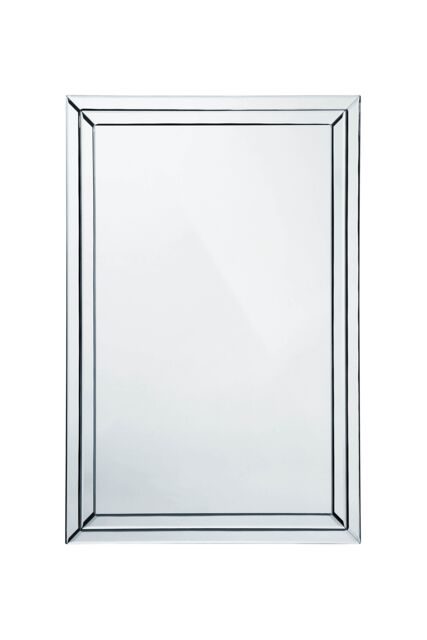 Orsina Milania Bevelled Clear Edge Wall Mirror in Silver - image 1
