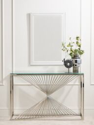 Orsina Milania Bevelled Clear Edge Wall Mirror in Silver - thumbnail 2
