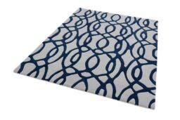The Rug Shop UK Blue Handmade Luxurious Easy to clean Abstract Area Rug - Size: 160 cm x 230 cm - thumbnail 3
