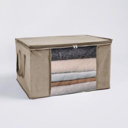 OHS Large Underbed Storage Bags 2 Pack Clothes Shoes 90.3L Organiser in Natural - thumbnail 2