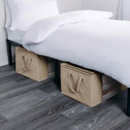 OHS Large Underbed Storage Bags 2 Pack Clothes Shoes 90.3L Organiser in Natural - thumbnail 6