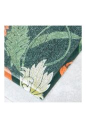 Artsy Mats Red Flower William Morris Pattern Indoor Outdoor Doormat - Size: 40 cm x 70 cm - thumbnail 2