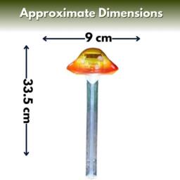 Marco Paul 4pc Solar Mushroom Garden Stake Light Set - thumbnail 2