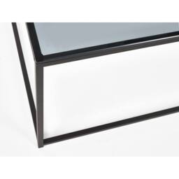 Cheshire Stirling Coffee Table in Smoked Glass & Black - thumbnail 3