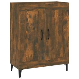 Berkfield Home Sideboard Smoked Oak 69.5x34x90 cm Engineered Wood in Brown - thumbnail 3
