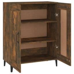 Berkfield Home Sideboard Smoked Oak 69.5x34x90 cm Engineered Wood in Brown - thumbnail 7