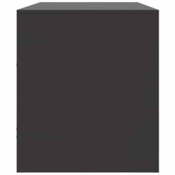 Berkfield Home TV Cabinet Black 99x39x44 cm Steel - Size: 99 x 39 x 44 cm - thumbnail 8