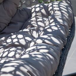 Artemis Home Alston Double Garden Hanging Egg Chair in Light Grey - thumbnail 2