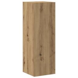 Berkfield Home Wall Mounted TV cabinets 8 pcs Artisan Oak Engineered Wood in Brown - thumbnail 4