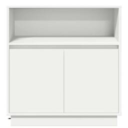 Berkfield Home Sideboard with LED White 71x34, 5x75 cm Engineered Wood - thumbnail 8