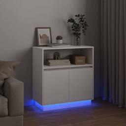 Berkfield Home Sideboard with LED White 71x34, 5x75 cm Engineered Wood - thumbnail 6