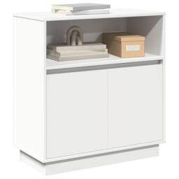 Berkfield Home Sideboard with LED White 71x34, 5x75 cm Engineered Wood - thumbnail 3