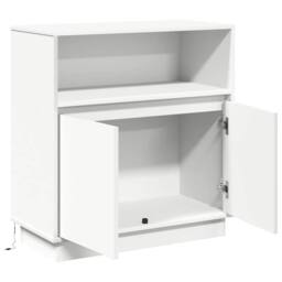Berkfield Home Sideboard with LED White 71x34, 5x75 cm Engineered Wood - thumbnail 7