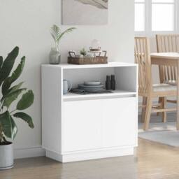Berkfield Home Sideboard with LED White 71x34, 5x75 cm Engineered Wood - thumbnail 5