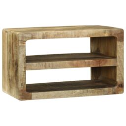 Berkfield Home TV Cabinet 60x32x36 cm Solid Wood Mango in Brown - Size: 60 x 32 x 36 cm - thumbnail 2