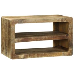 Berkfield Home TV Cabinet 60x32x36 cm Solid Wood Mango in Brown - Size: 60 x 32 x 36 cm - thumbnail 1