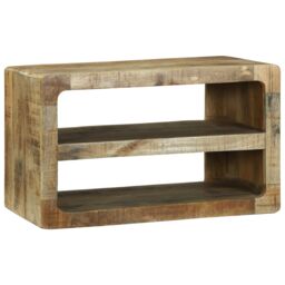 Berkfield Home TV Cabinet 60x32x36 cm Solid Wood Mango in Brown - Size: 60 x 32 x 36 cm - thumbnail 6