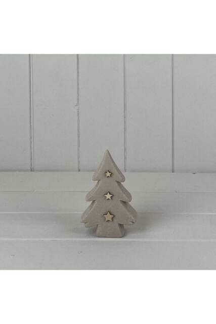 KDMD Sand Texture Effect Ceramic Tree Decoration - 12mm in Light Sand - image 1