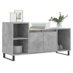 Berkfield Home TV Cabinet Concrete Grey 100x35x55 cm Engineered Wood - Size: 100 x 35 x 55 cm - thumbnail 3