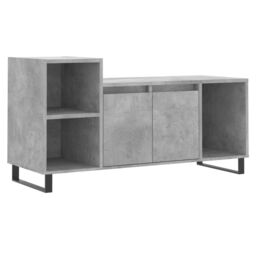 Berkfield Home TV Cabinet Concrete Grey 100x35x55 cm Engineered Wood - Size: 100 x 35 x 55 cm - thumbnail 2