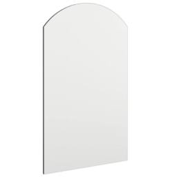 Berkfield Home Mirror with LED Lights 70x40 cm Glass Arch in Silver - thumbnail 4