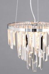 BHS Lighting Beekham Pendant Ceiling Light in Silver - thumbnail 3