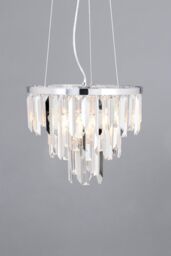 BHS Lighting Beekham Pendant Ceiling Light in Silver
